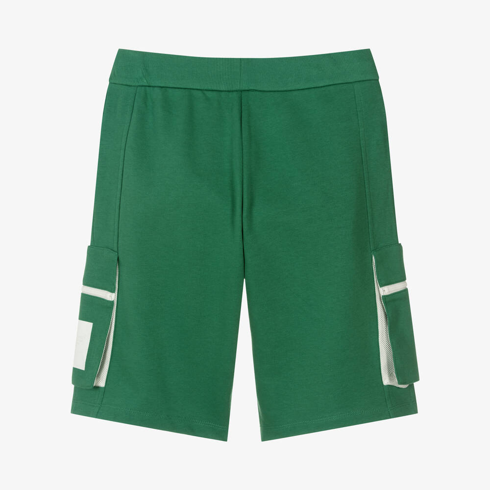 إمبوريو أرماني-شورت تينز ولادي قطن جيرسي لون أخضر | Childrensalon Outlet