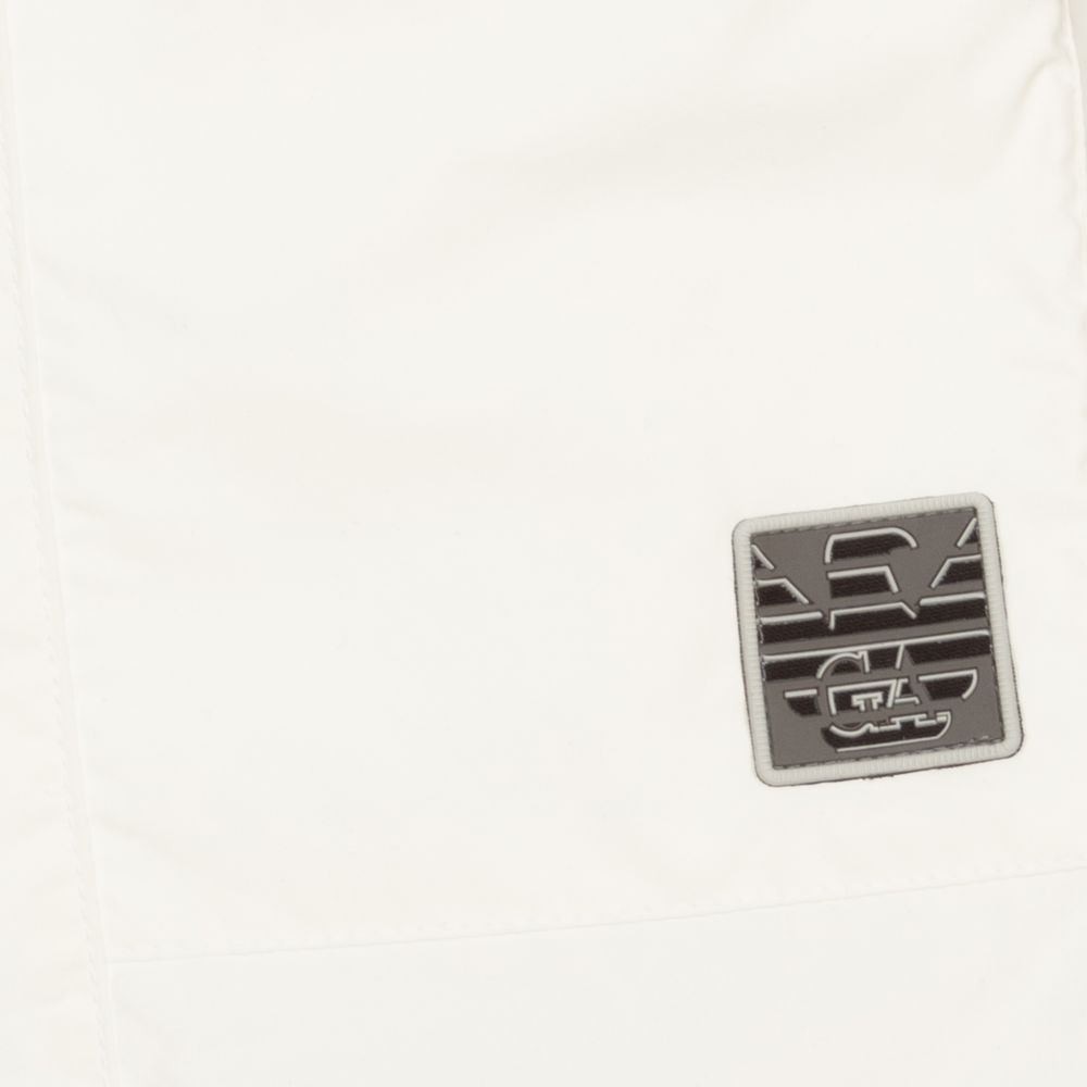 Emporio Armani-Teen Boys Ivory Logo Shorts | Childrensalon Outlet