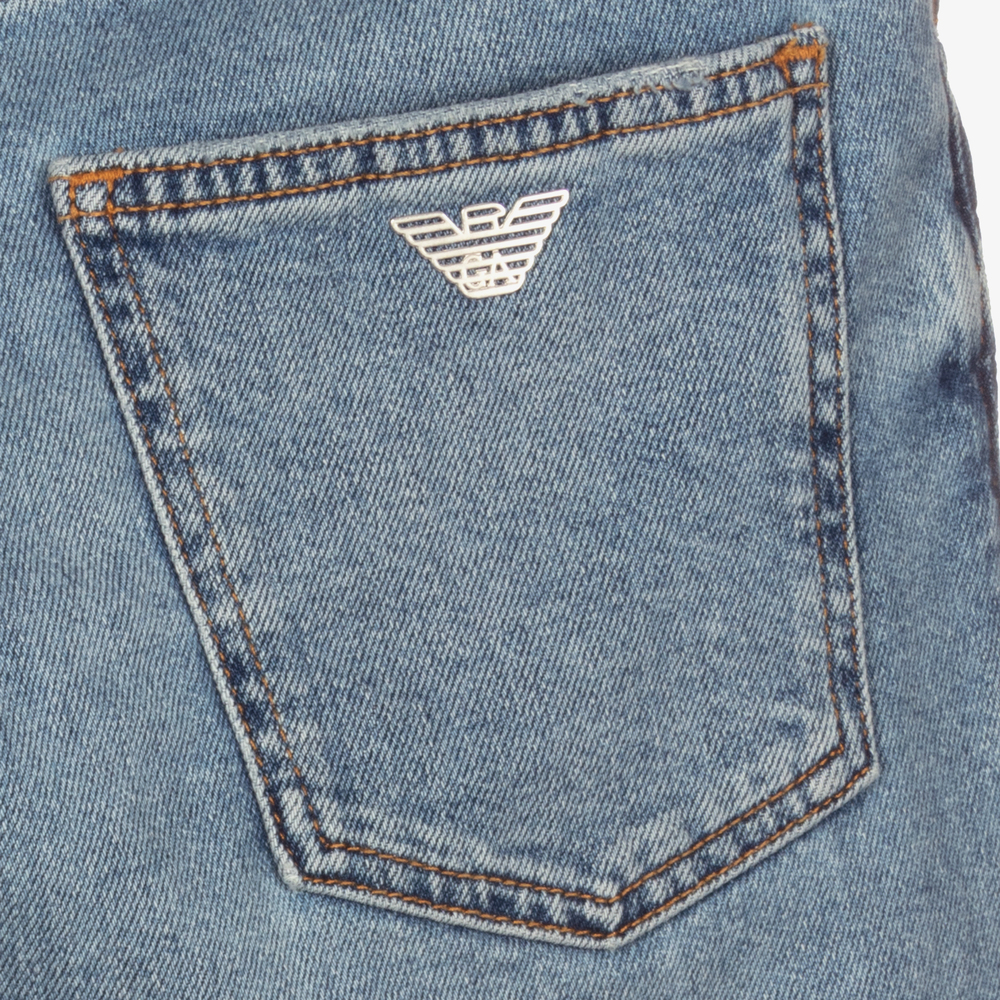 Light blue armani jeans top