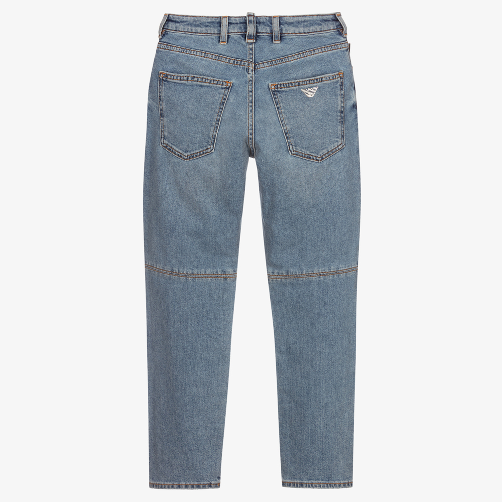 Emporio Armani-Teen Boys Light Blue Jeans | Childrensalon Outlet