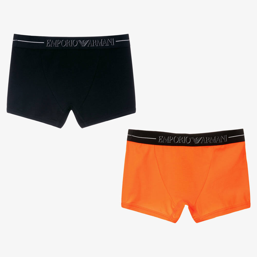 Emporio Armani - Teen Boys Logo Boxers (2 Pack) | Childrensalon