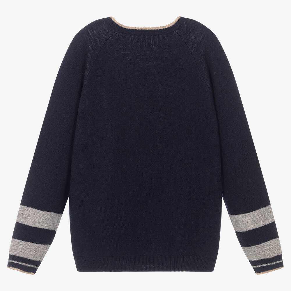 Boys navy blue sweater clearance