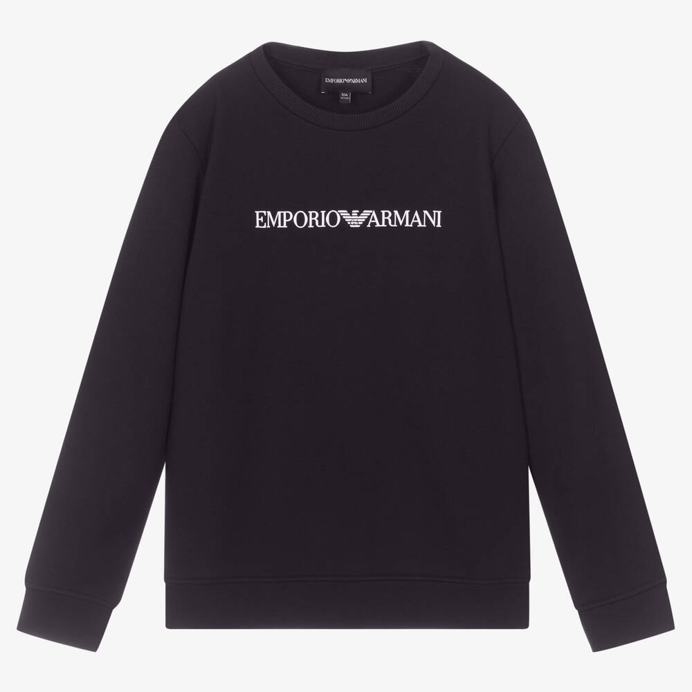 Emporio Armani - Navyblaues Teen Sweatshirt (J) | Childrensalon