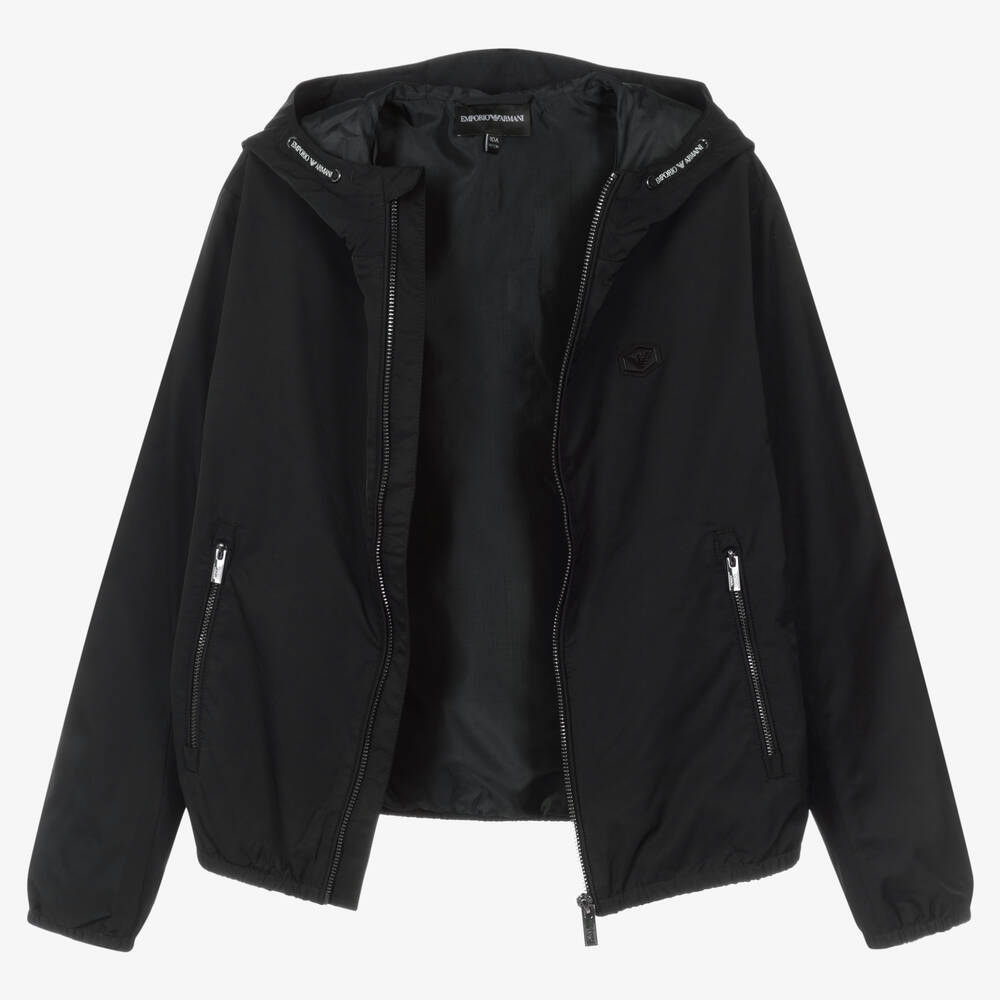 Emporio Armani-Teen Boys Navy Blue Windbreaker Jacket | Childrensalon Outlet