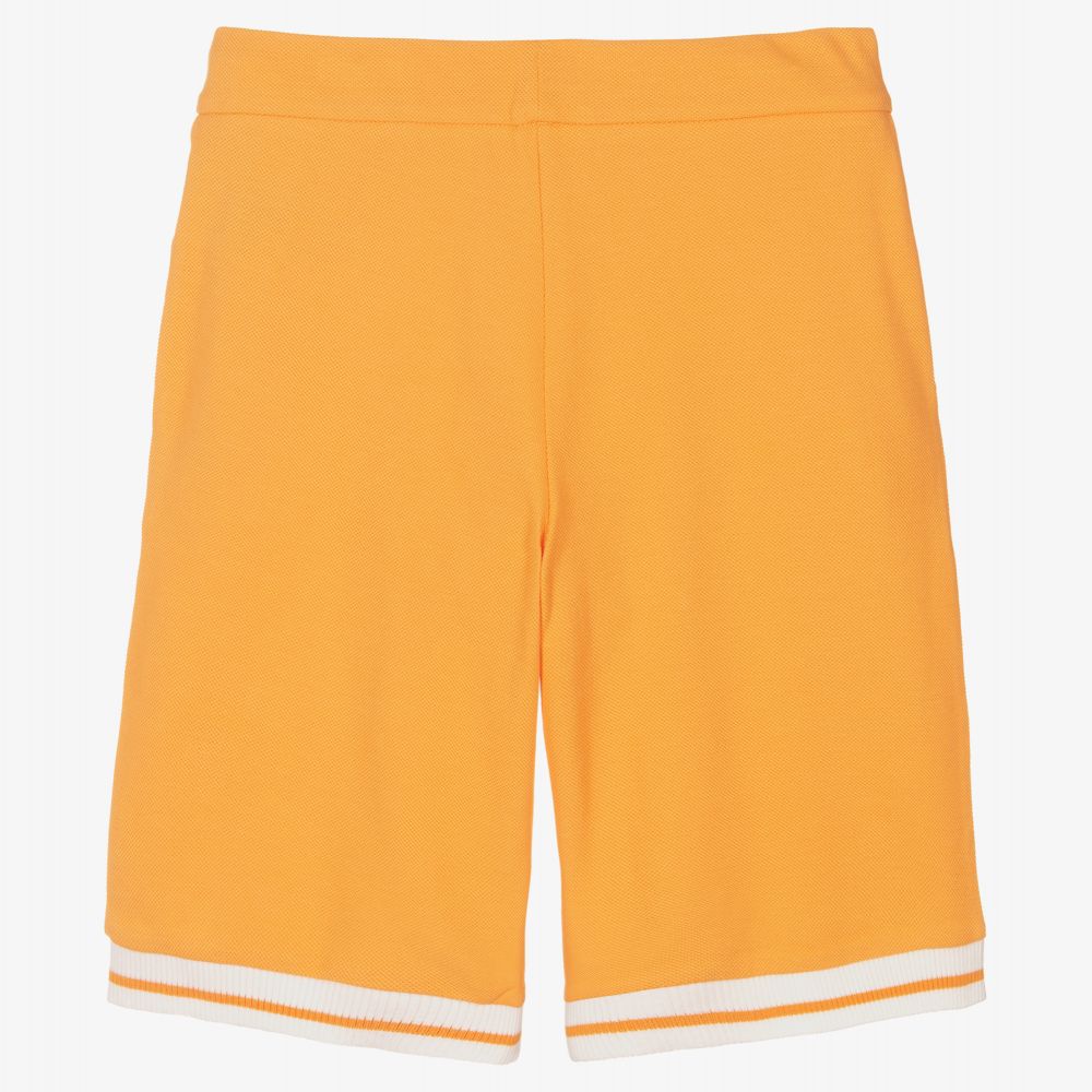 Emporio Armani-Teen Boys Orange Logo Shorts | Childrensalon Outlet
