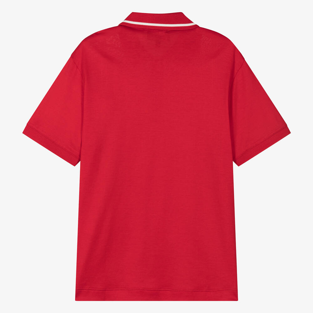 Red armani polo new arrivals