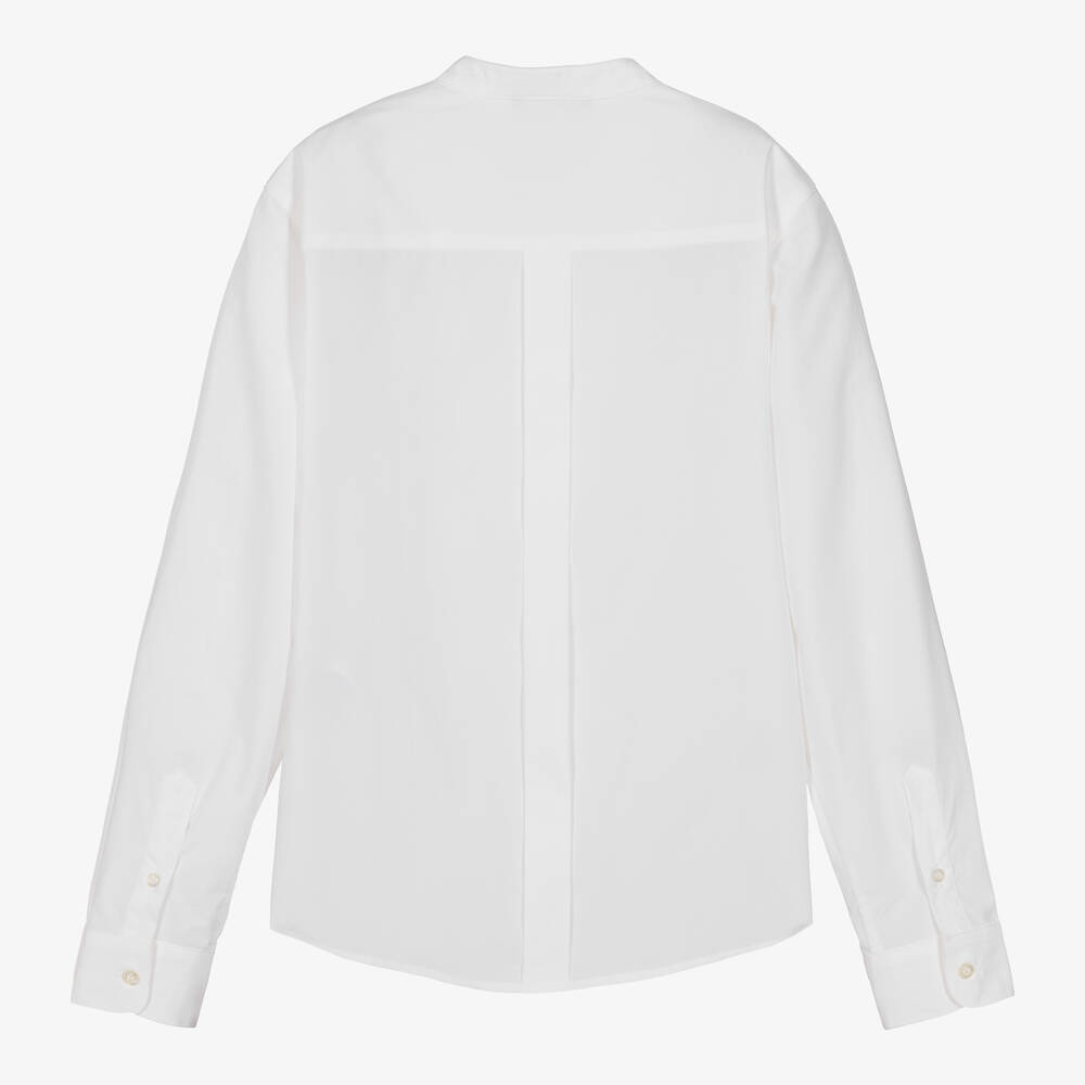 Emporio Armani Chemise blanche popeline de coton Childrensalon Outlet