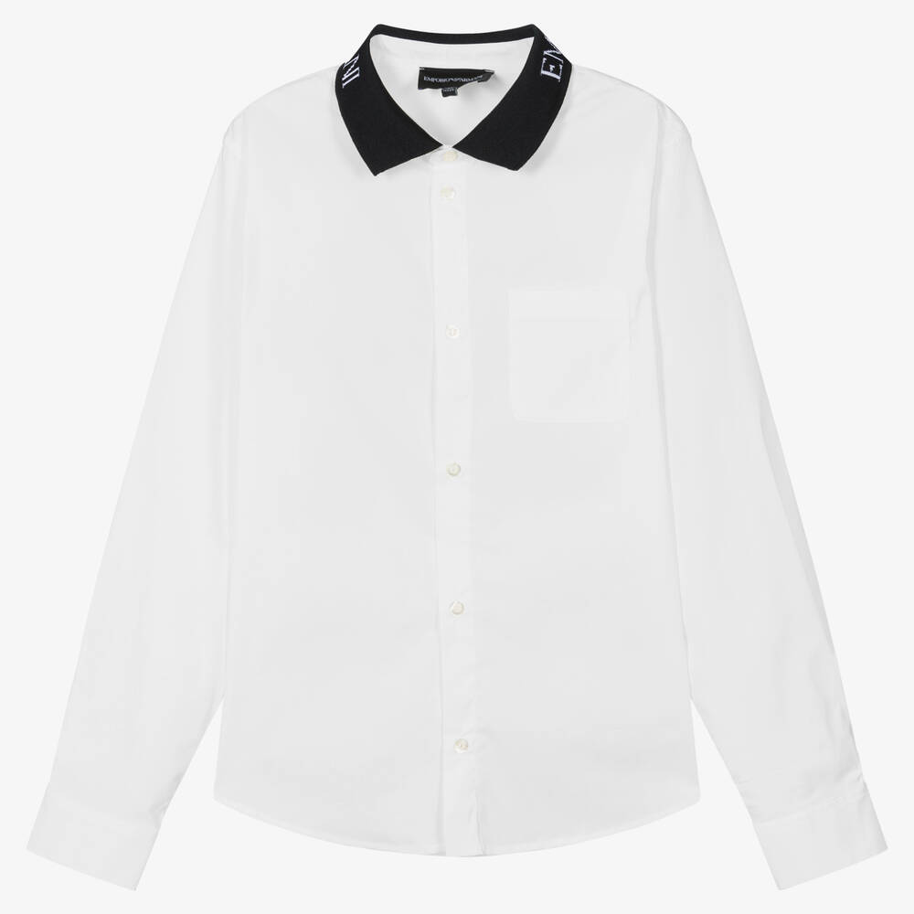 Chemise blanche en coton ado gar on