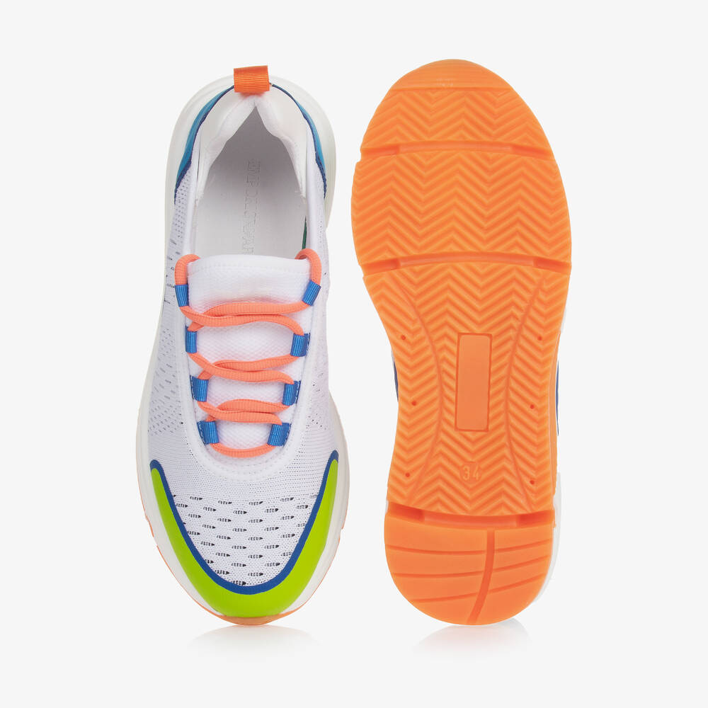 إمبوريو أرماني-حذاء رياضى شبك لون أبيض للمراهقين | Childrensalon Outlet