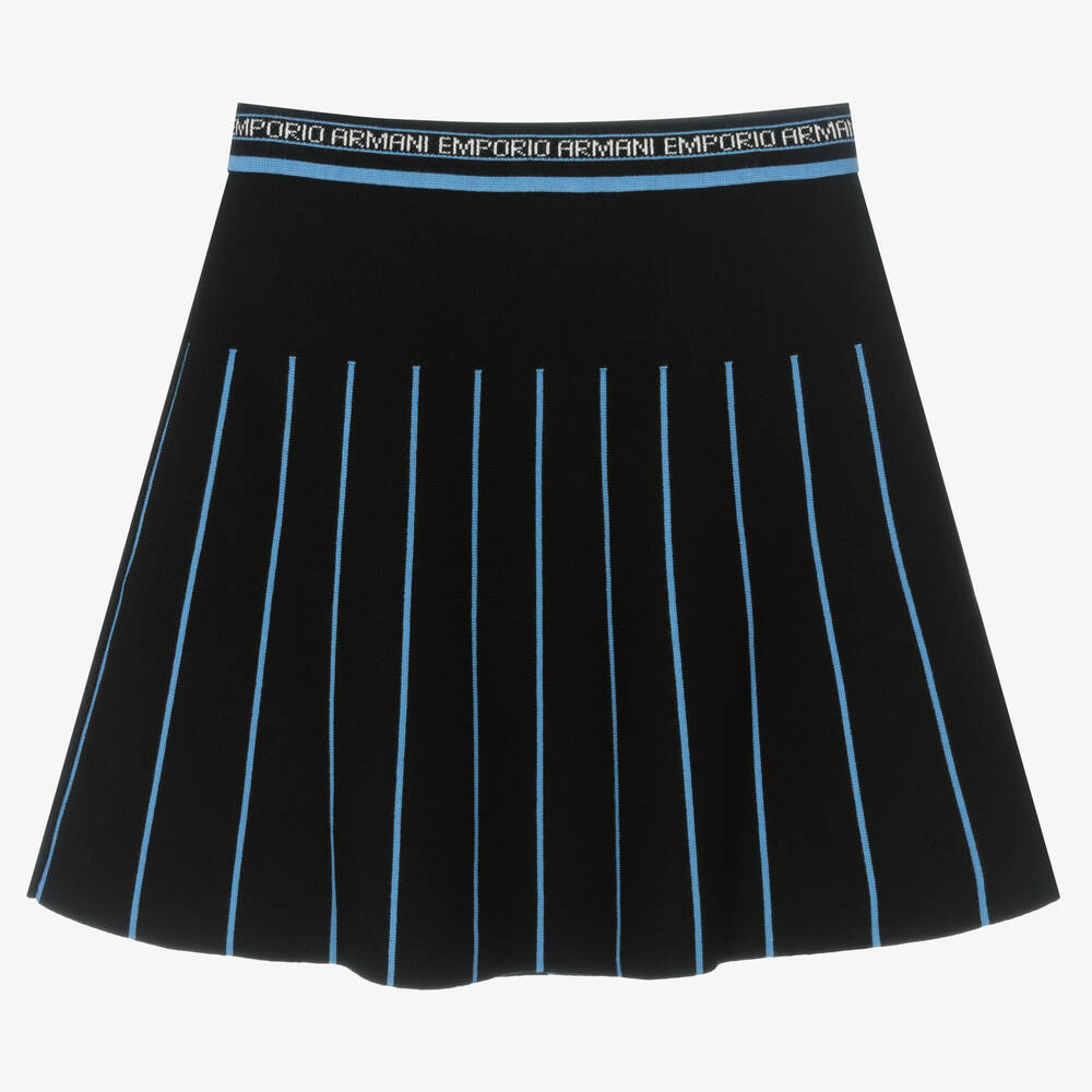 Emporio Armani-Черная трикотажная юбка | Childrensalon Outlet
