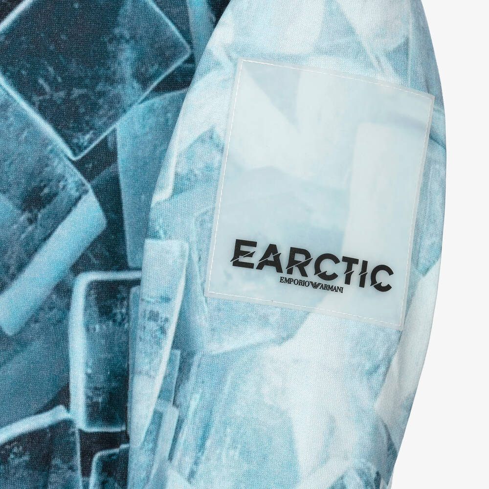 Emporio Armani-Teen Girls Blue Hooded Dress | Childrensalon Outlet