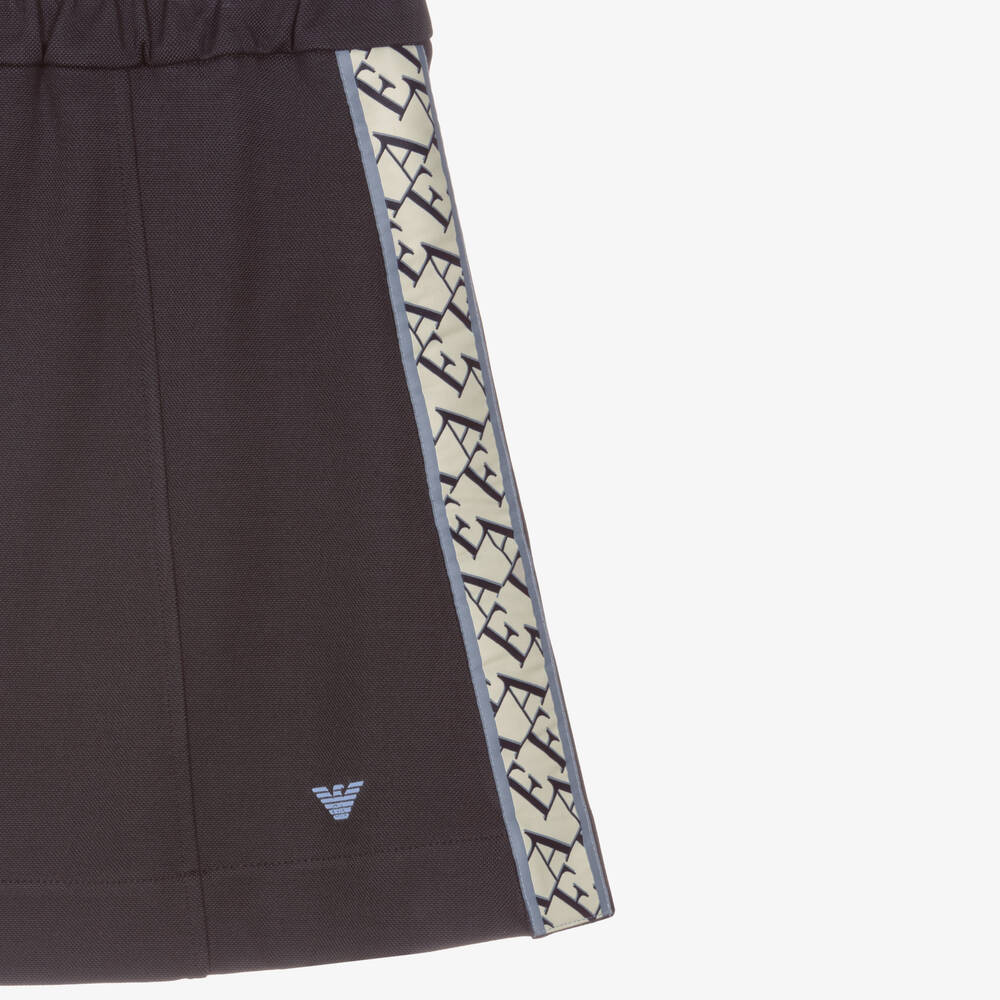Emporio Armani-Teen Girls Blue Logo Skirt | Childrensalon Outlet