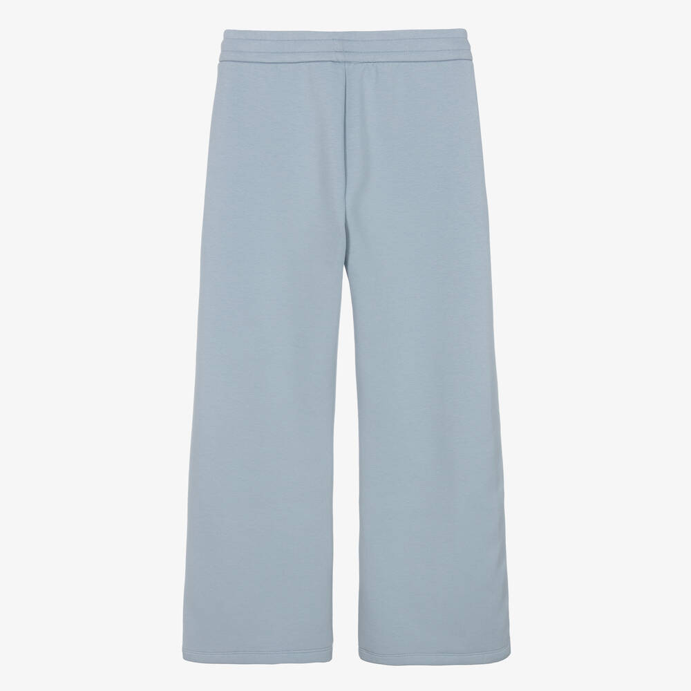 Emporio Armani-Teen Girls Blue & Pink Cotton Joggers | Childrensalon Outlet