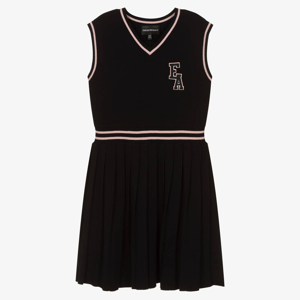Emporio Armani-Синее спортивное платье для девочек-подростков | Childrensalon Outlet