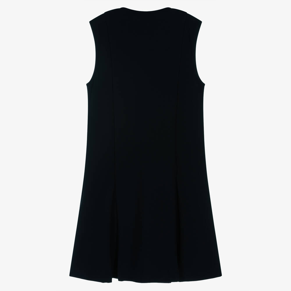 Emporio Armani-Синее платье из вискозы для девочек-подростков | Childrensalon Outlet