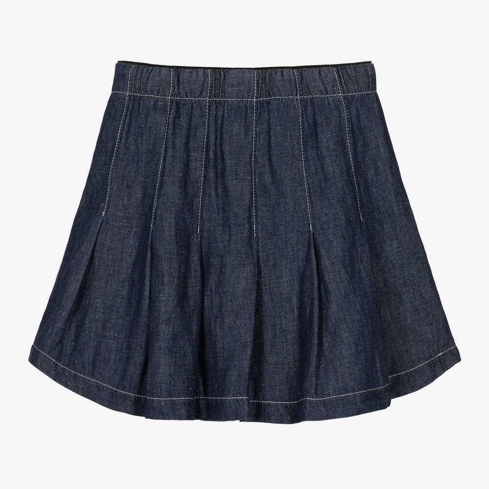 Emporio Armani-Синяя юбка из шамбре для подростков | Childrensalon Outlet