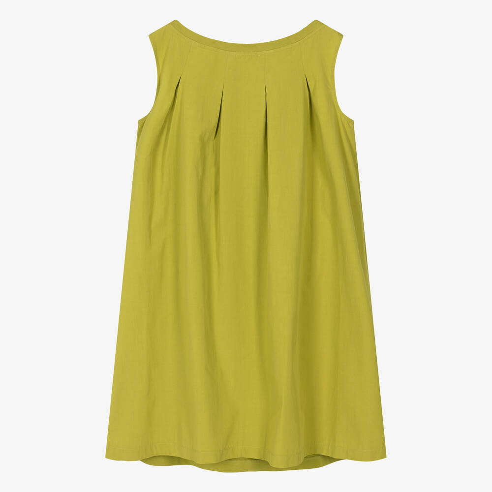 Emporio Armani-Teen Girls Green Cotton Dress | Childrensalon Outlet
