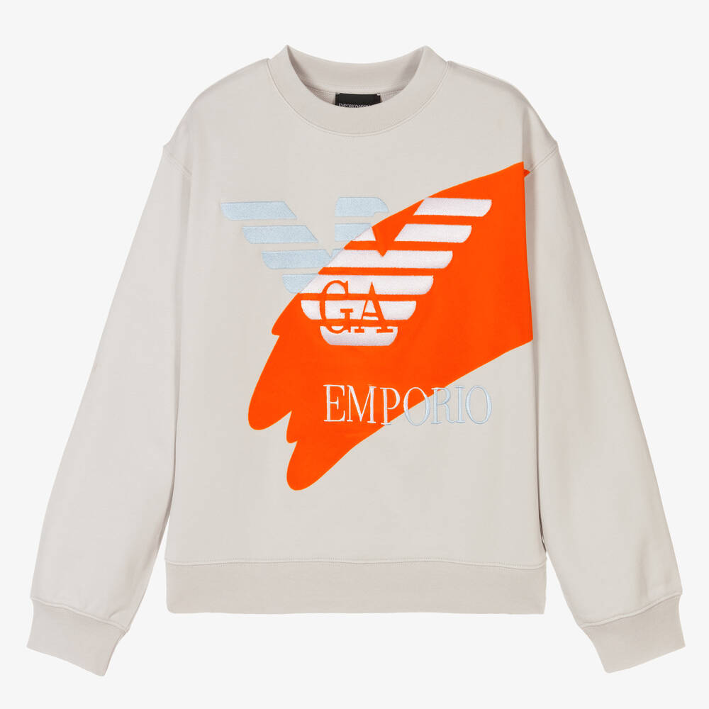 Emporio Armani - Graues Teen Sweatshirt (M) | Childrensalon