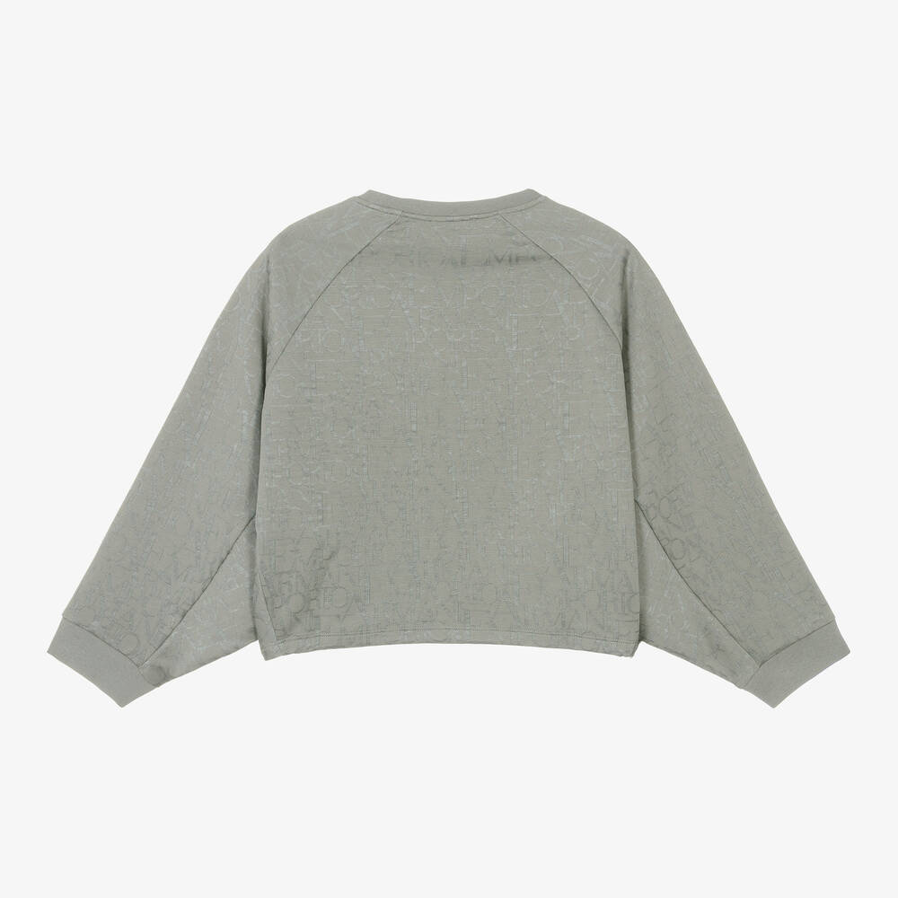 Emporio Armani Sweat shirt gris ado fille Childrensalon Outlet