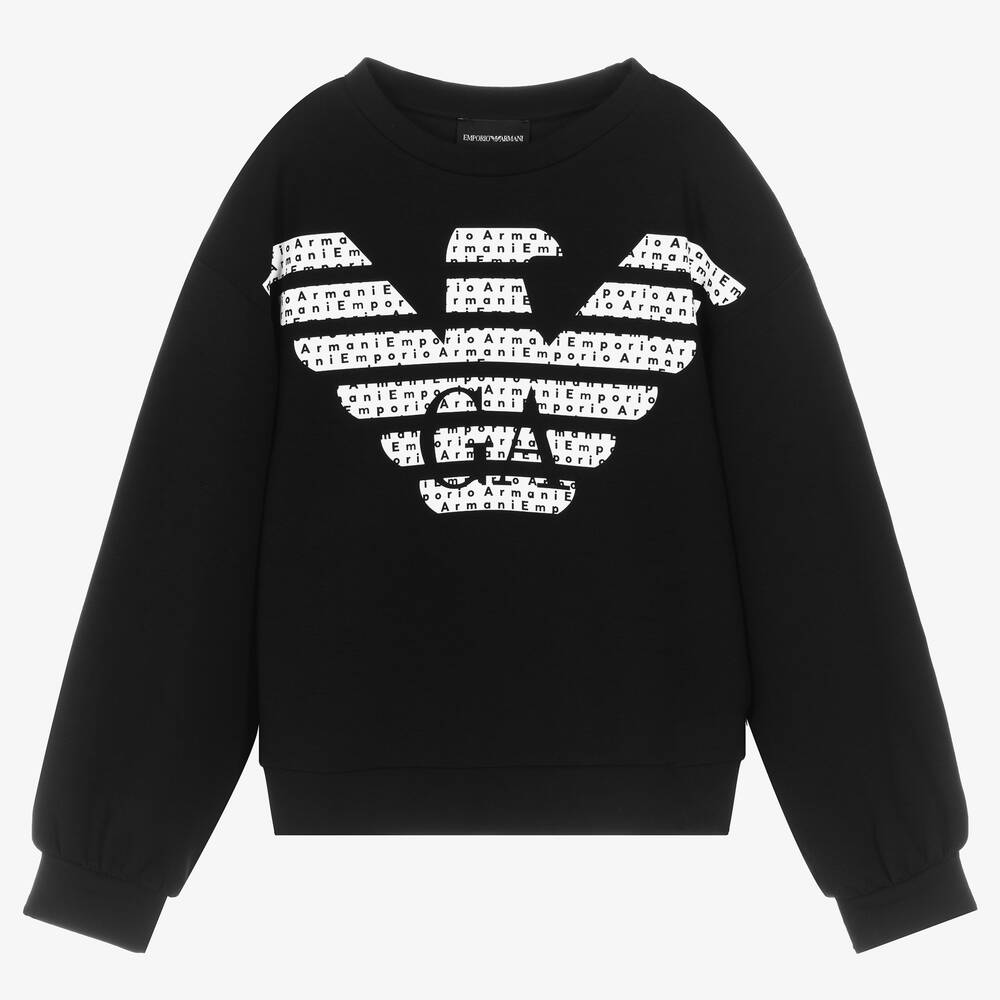 Emporio Armani - Teen Girls Logo Sweatshirt | Childrensalon