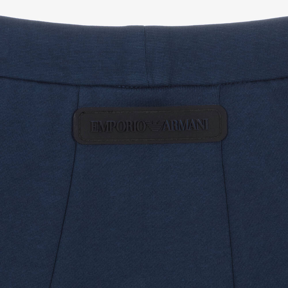 Emporio Armani-Синяя хлопковая юбка для девочек-подростков | Childrensalon Outlet