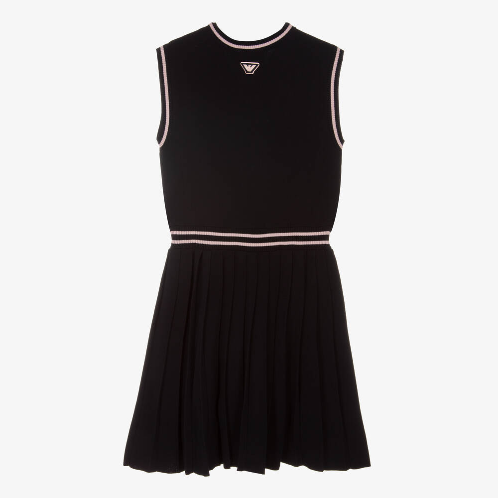 Emporio Armani-Teen Girls Navy Blue Dress | Childrensalon Outlet