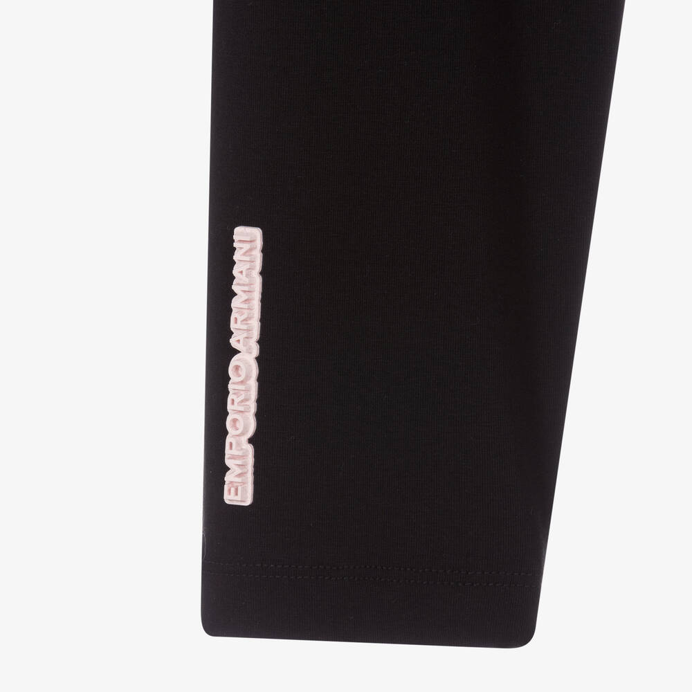 Emporio Armani-Розовое платье и черные легинсы | Childrensalon Outlet