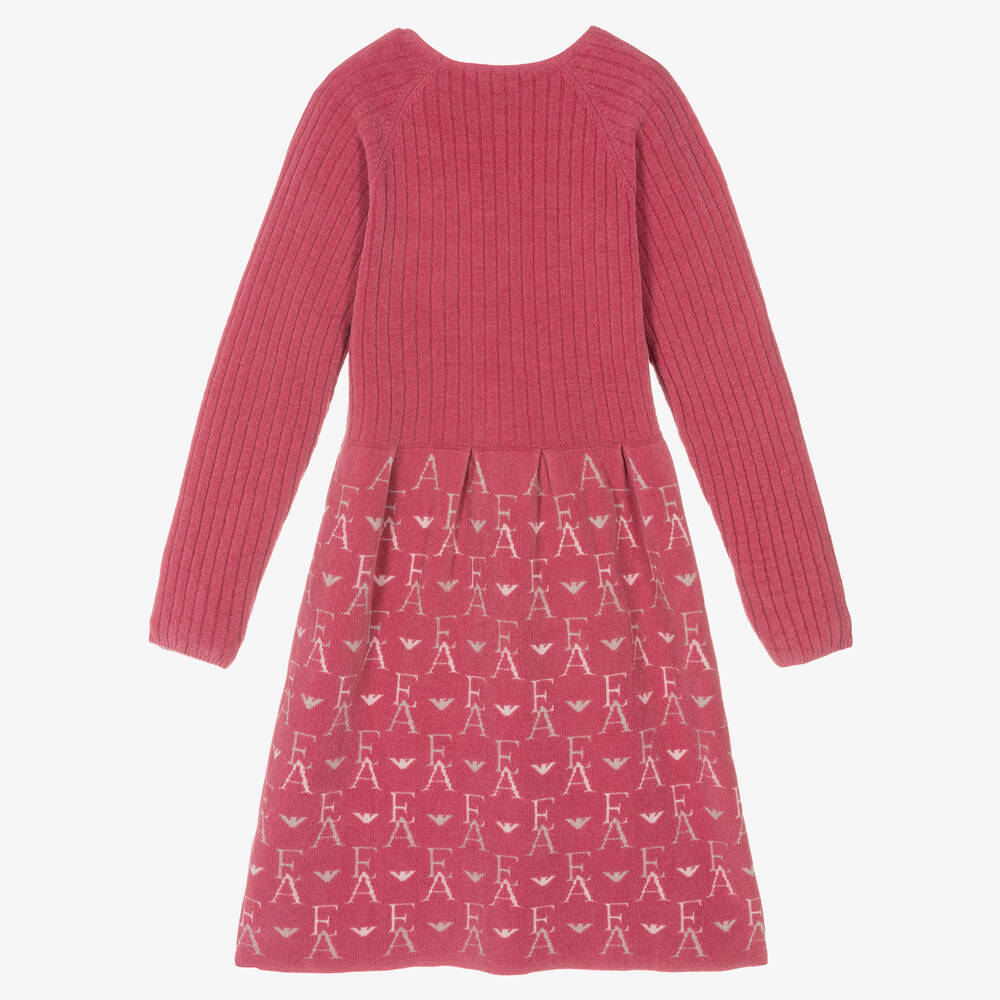 Emporio Armani-Teen Girls Pink Chenille Dress | Childrensalon Outlet