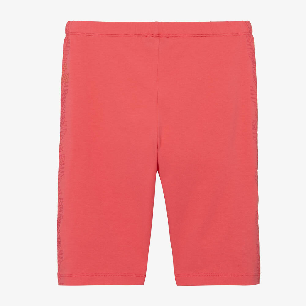 Emporio Armani-Розовые велосипедные шорты из хлопка для девочек-подростков | Childrensalon Outlet
