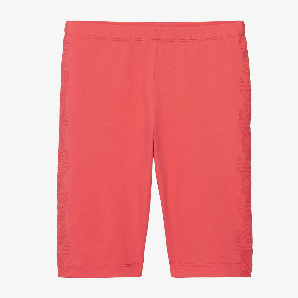 Emporio Armani-Teen Girls Pink Cotton Cycling Shorts | Childrensalon Outlet