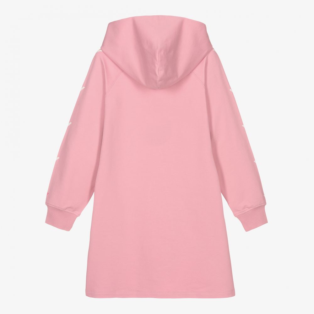 Emporio Armani Teen Girls Pink Hoodie Dress