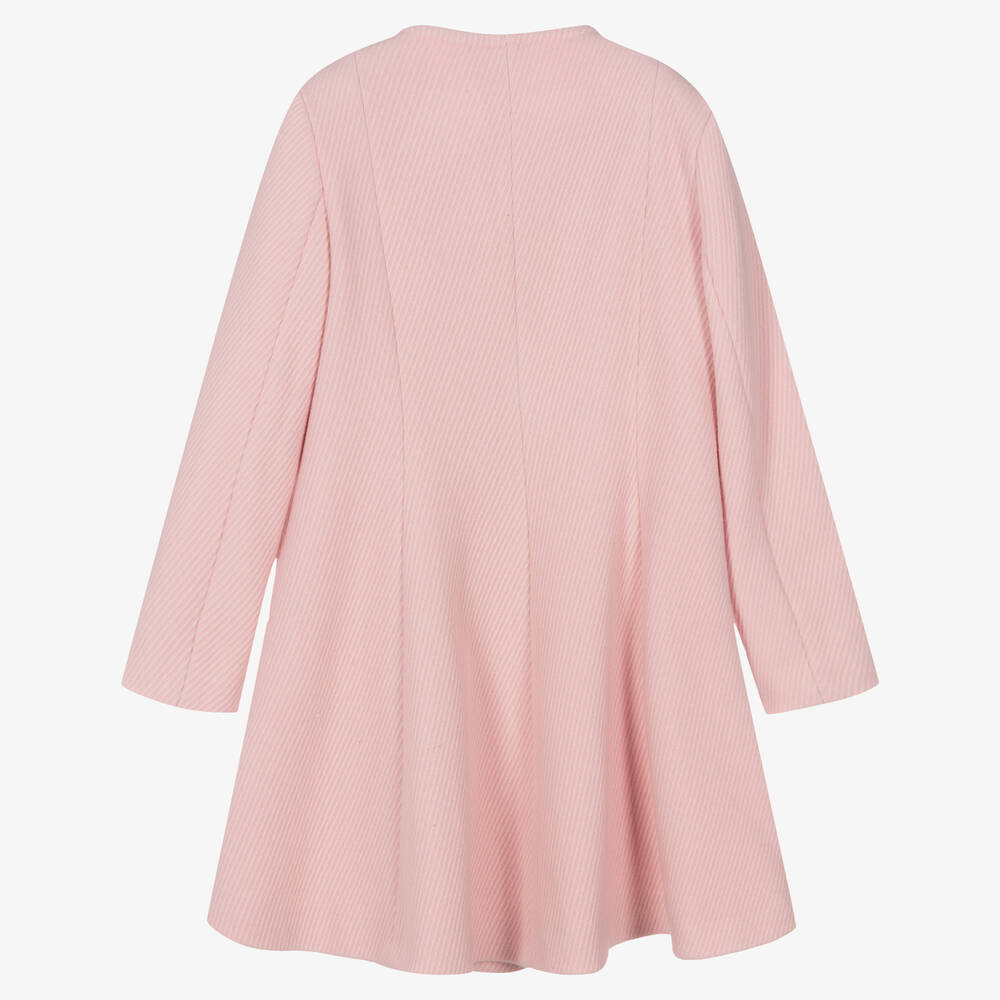 Emporio Armani Manteau rose cotele en laine ado Childrensalon Outlet