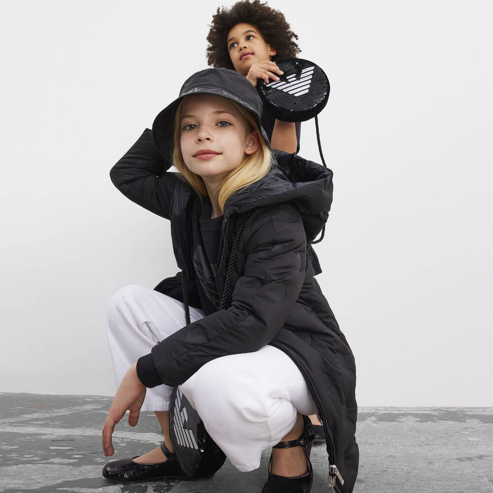 Emporio Armani-Teen Girls White Denim Jeans | Childrensalon Outlet