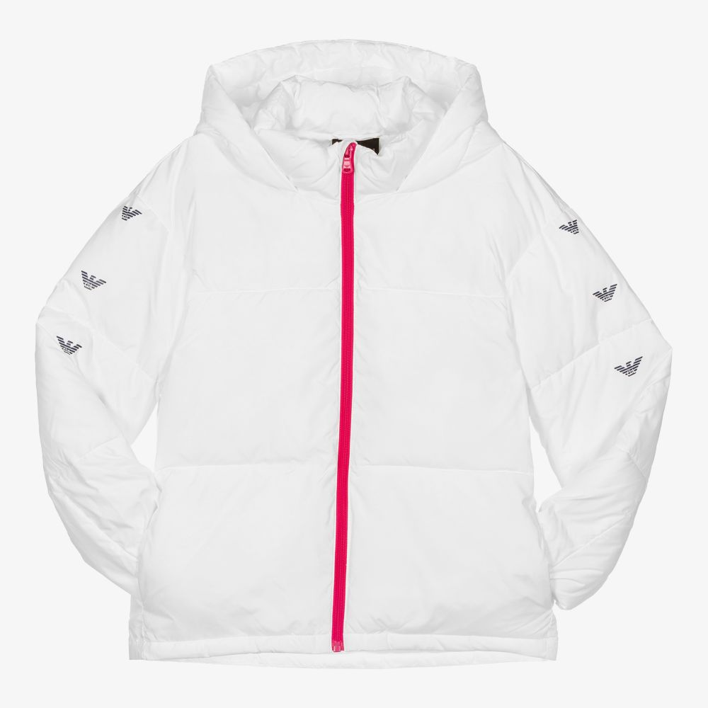 Armani store white coat