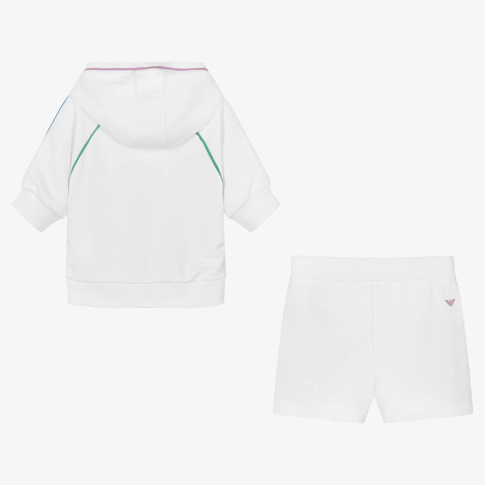 Emporio Armani-Белый топ и шорты для подростков | Childrensalon Outlet