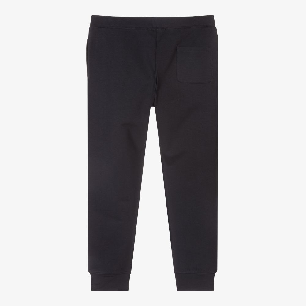 Emporio Armani-Teen Navy Blue Logo Joggers | Childrensalon Outlet