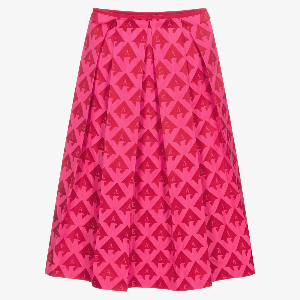 Emporio Armani - Красно-розовая юбка из тафты для подростков | Childrensalon