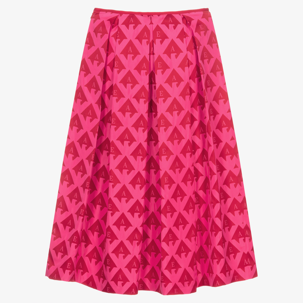 Emporio Armani-Teen Red & Pink Taffeta Skirt | Childrensalon Outlet