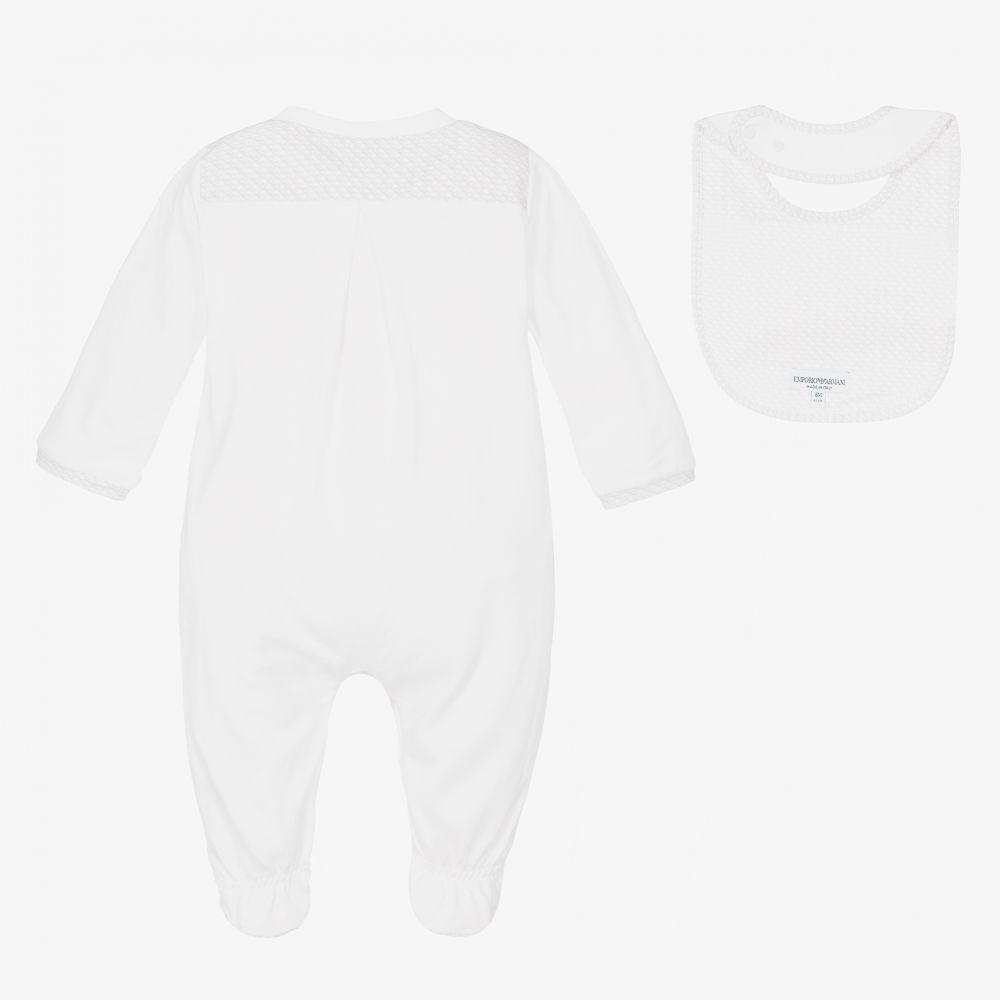 Armani baby sleepsuit clearance
