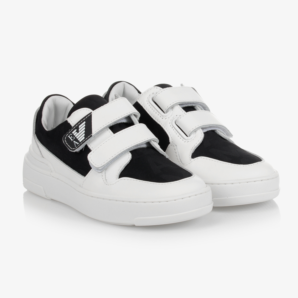 Black velcro trainers clearance