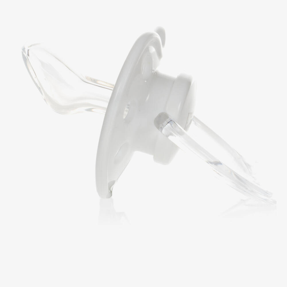 Emporio Armani-White Dummy & Clip Set | Childrensalon Outlet