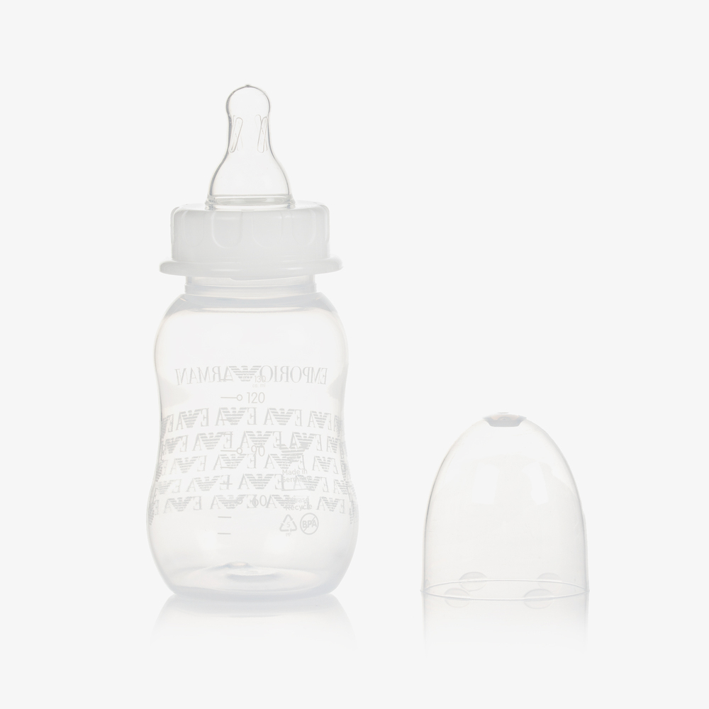 Emporio Armani-White Eagle Baby Bottle (130ml) | Childrensalon Outlet