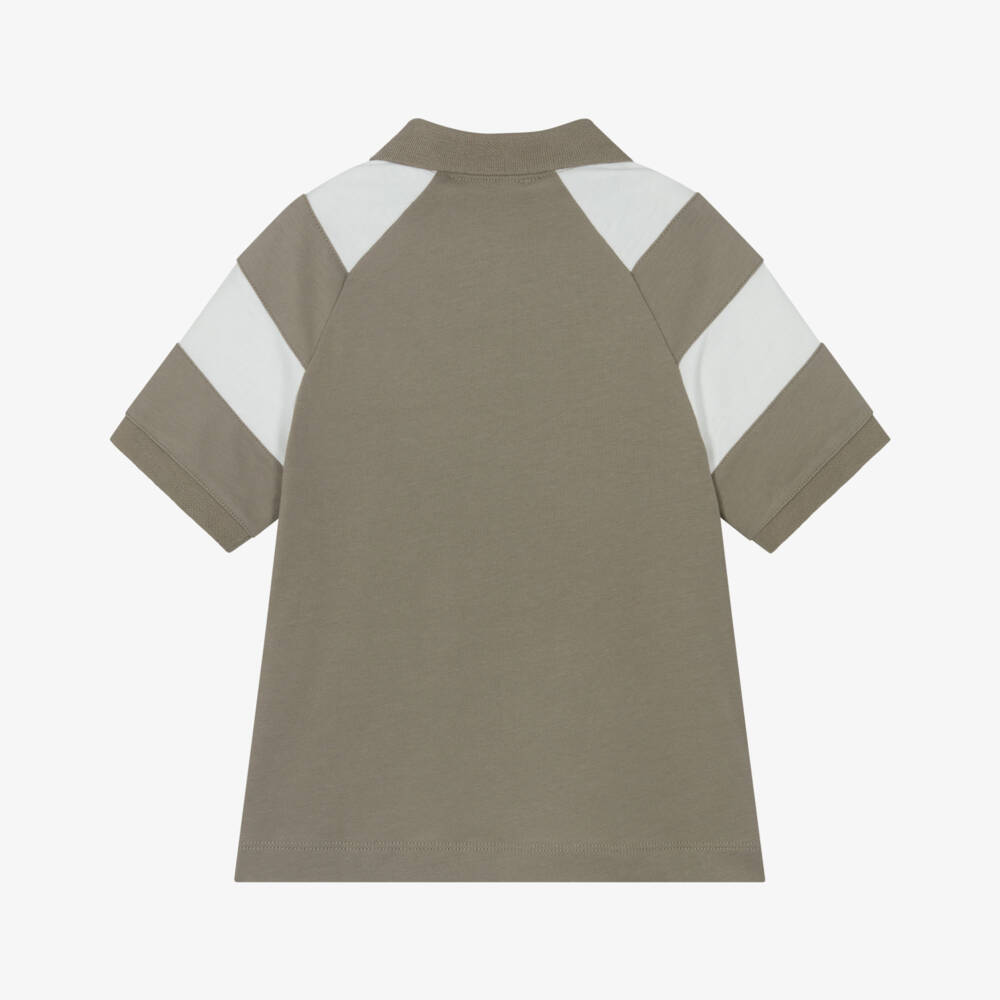 Emporio Armani-Young Gentlemen's Beige Cotton Polo | Childrensalon Outlet