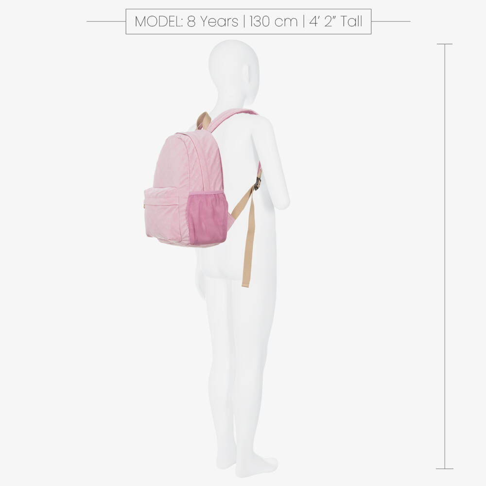 Emporio Armani-Young Ladies' Silky Pink Rucksack | Childrensalon Outlet