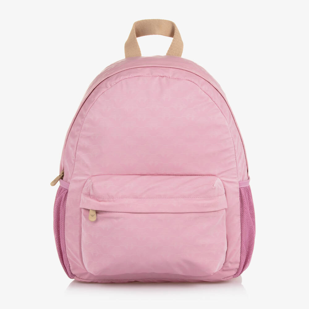 Emporio Armani-Young Ladies' Silky Pink Rucksack | Childrensalon Outlet
