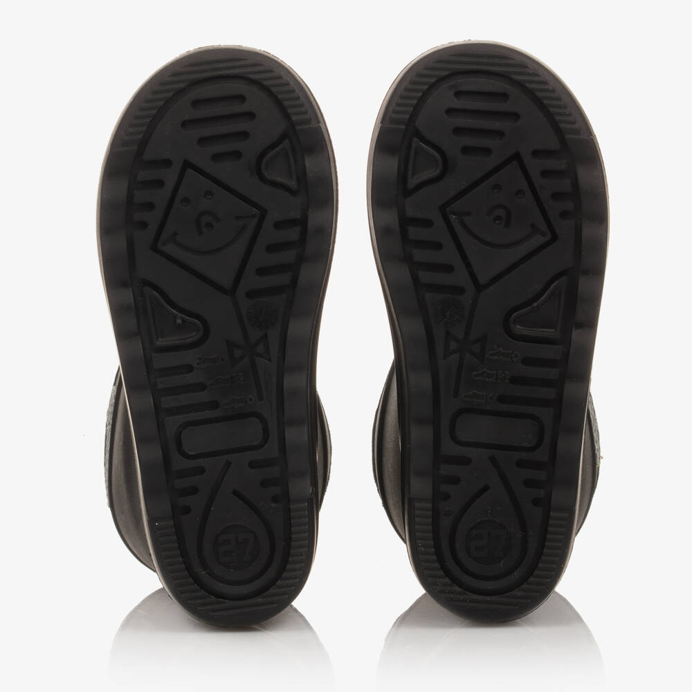 EN FANT-Black Thermal Rain Boots | Childrensalon Outlet