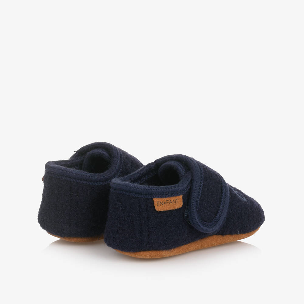 EN FANT-Boys Cozy Blue Dinosaur Slippers | Childrensalon Outlet
