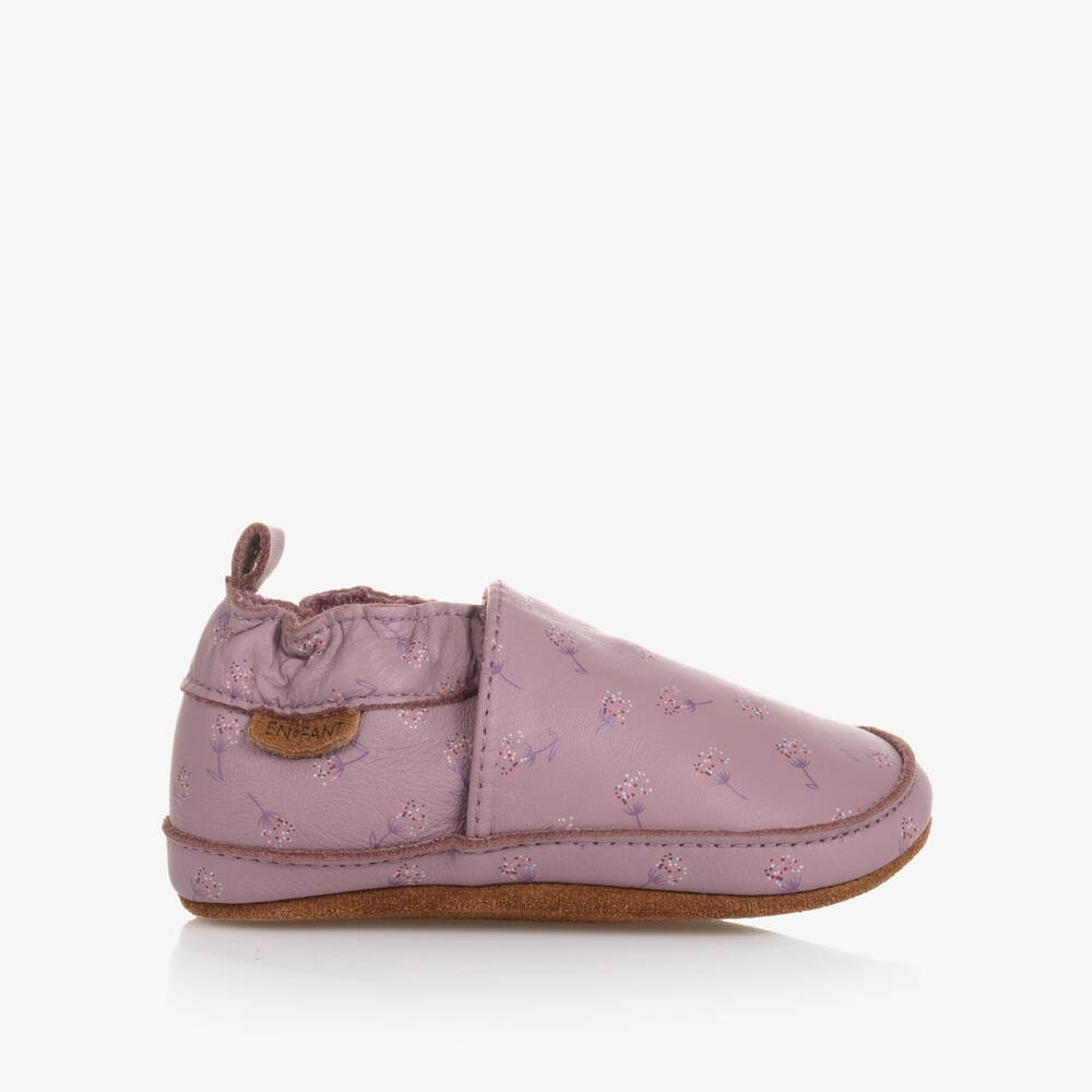 EN FANT-Мягкие кожаные тапочки розового цвета для девочек | Childrensalon Outlet