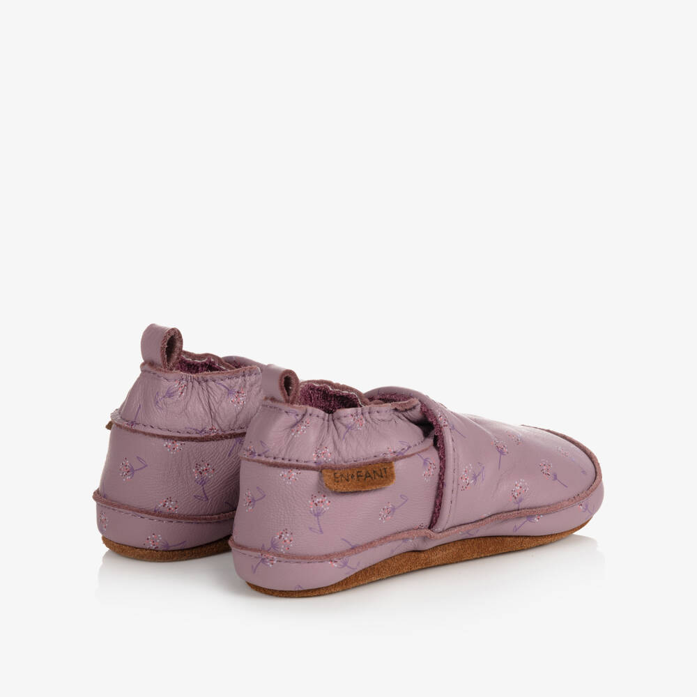 EN FANT-Мягкие кожаные тапочки розового цвета для девочек | Childrensalon Outlet
