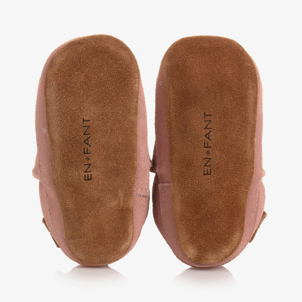 اون فان-سليبرز أطفال بناتي جلد شامواه لون زهري | Childrensalon Outlet